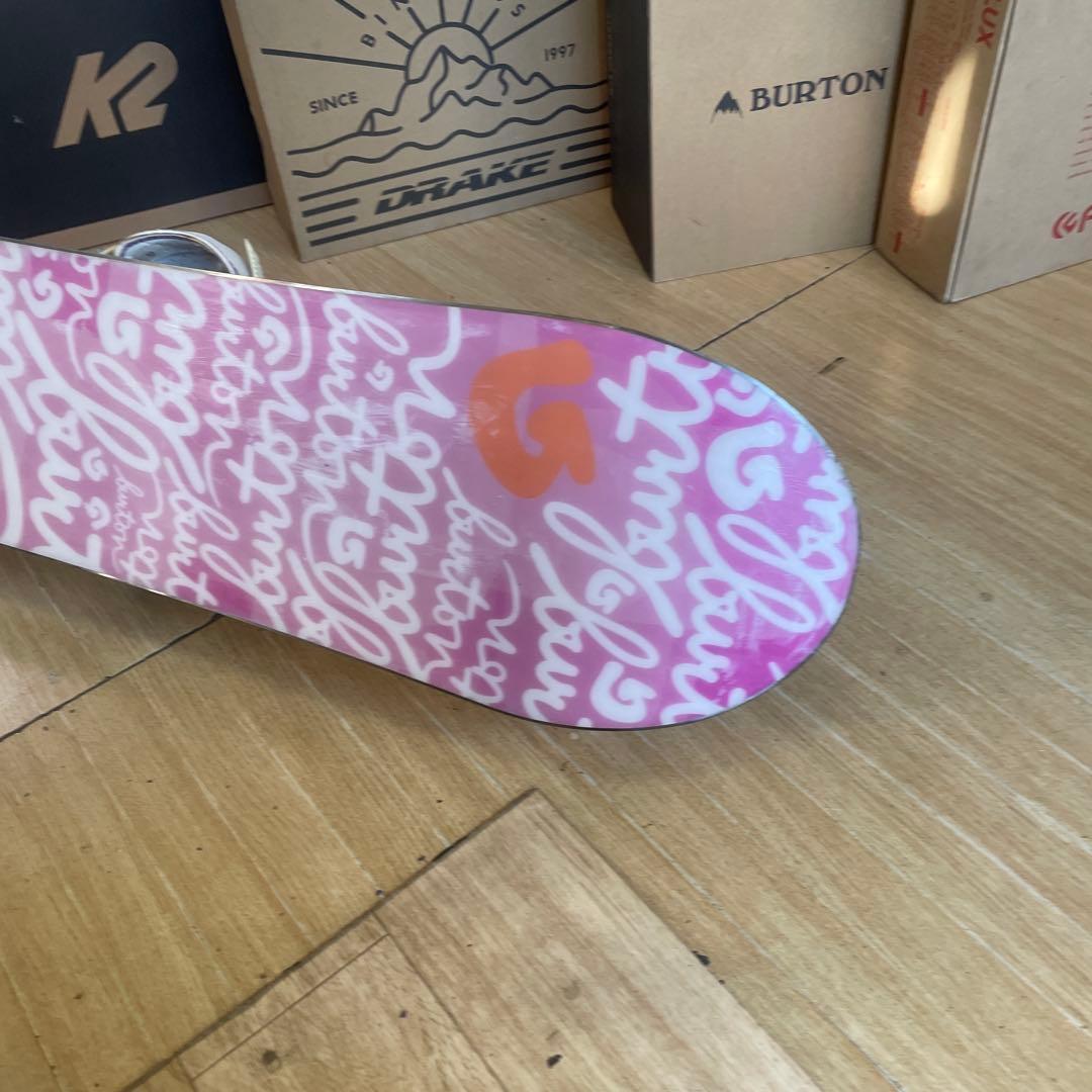 BURTON　キッズスノーボードセット　130cm　バートン　バイン付3点セット