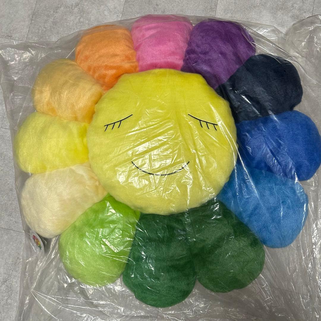 特大1m!! 新品/村上隆　カイカイキキ　お花クッション レインボー（大）