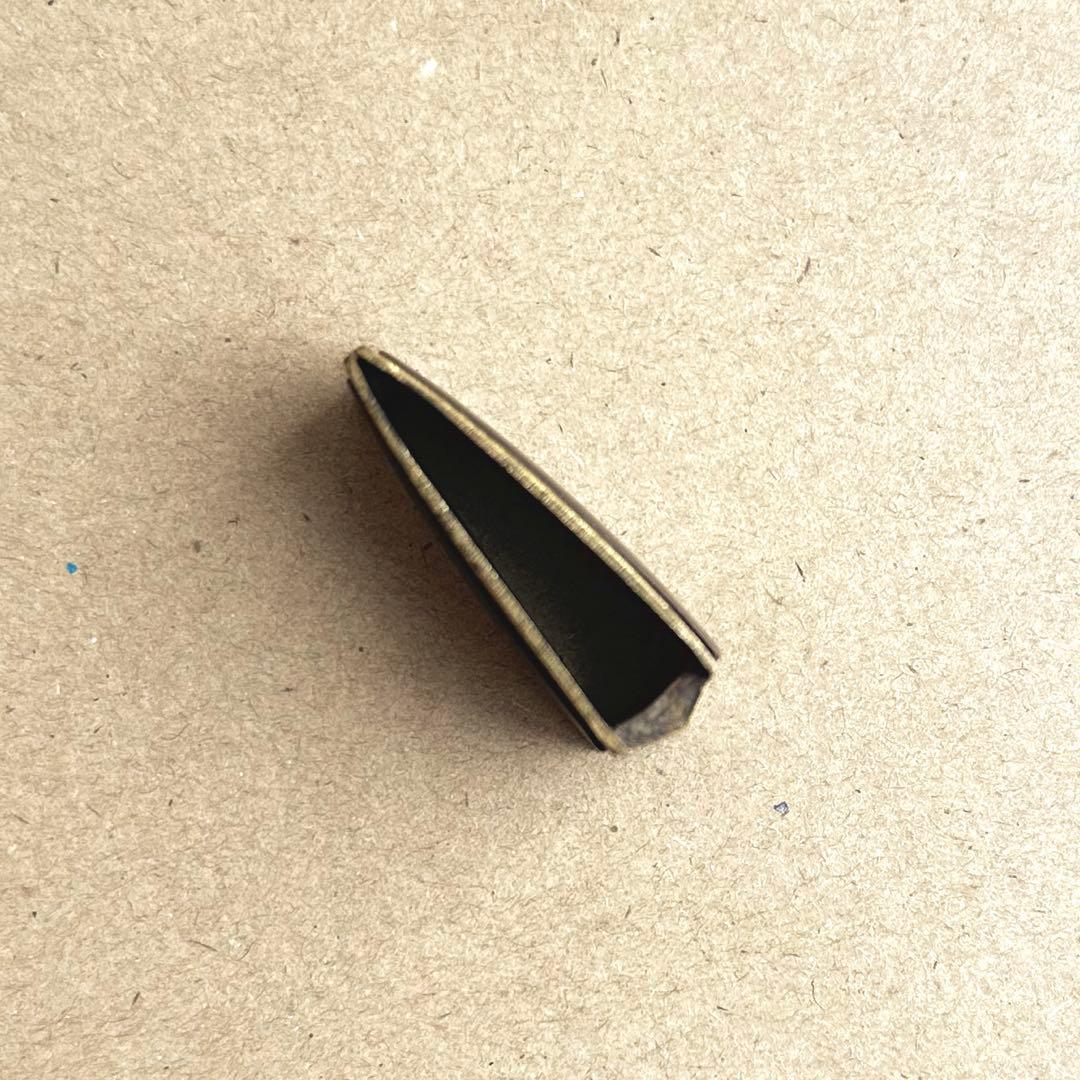 日本刀装具　金着せ　二重鎺　はばき