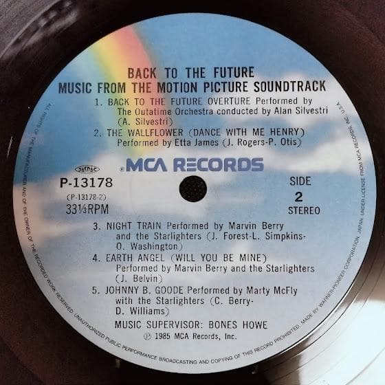 バック・トゥ・ザ・フューチャー 12インチ レコード 帯付き 日本盤