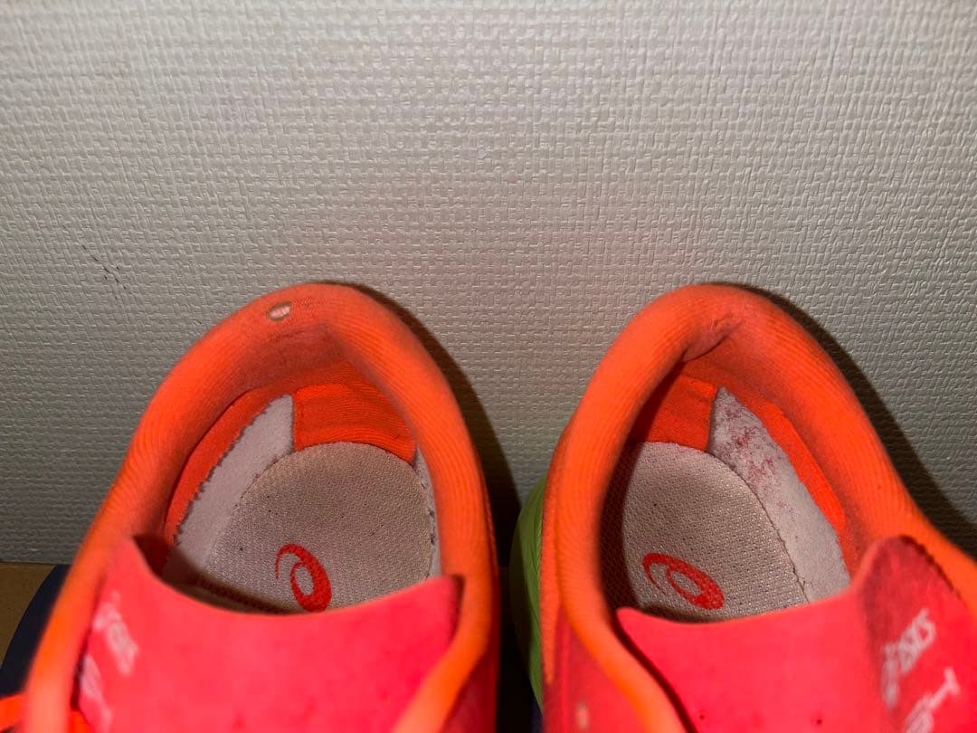 asicsS4メンズレディス ランニングシューズ 2E : スカーレット×レッド