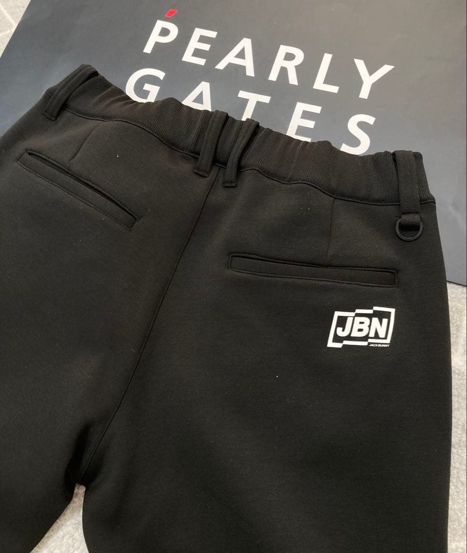 新品 パーリーゲイツ ジャックバニー オクタ裏地付きダンボールパンツ(5)L/黒