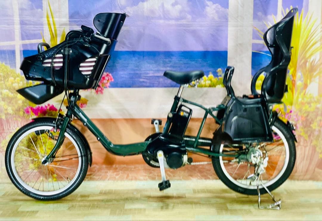 パナソニックギュット⭐️12AH！子供乗せ電動アシスト自転車Y3008