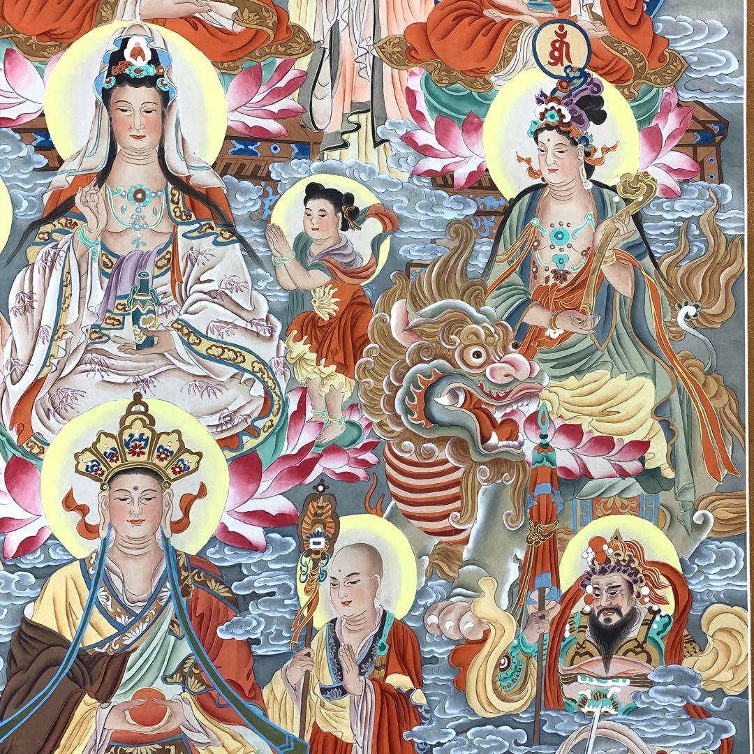 掛軸 金堂佛像 木箱 仏事 行事