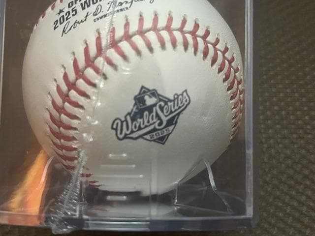大谷翔平2025ワールドシリーズRawlingsball＆ケース付US販売限定品