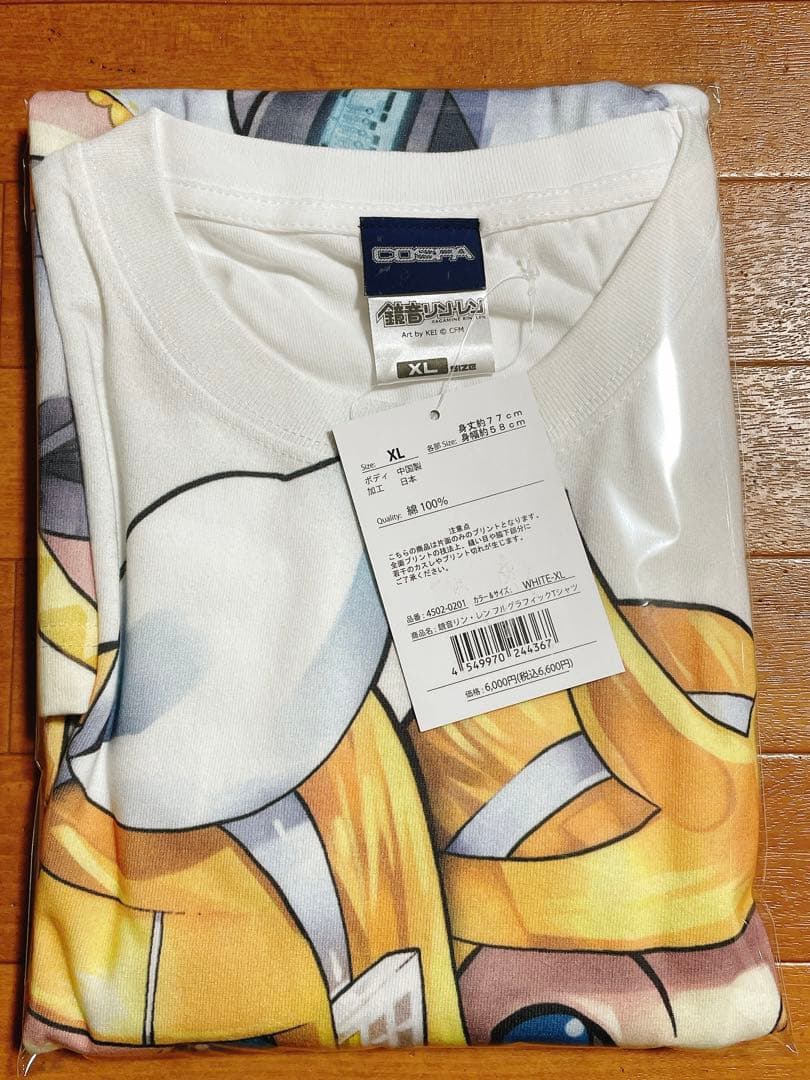 鏡音リン 鏡音レン COSPA フルグラフィック Tシャツ XLサイズ KEI