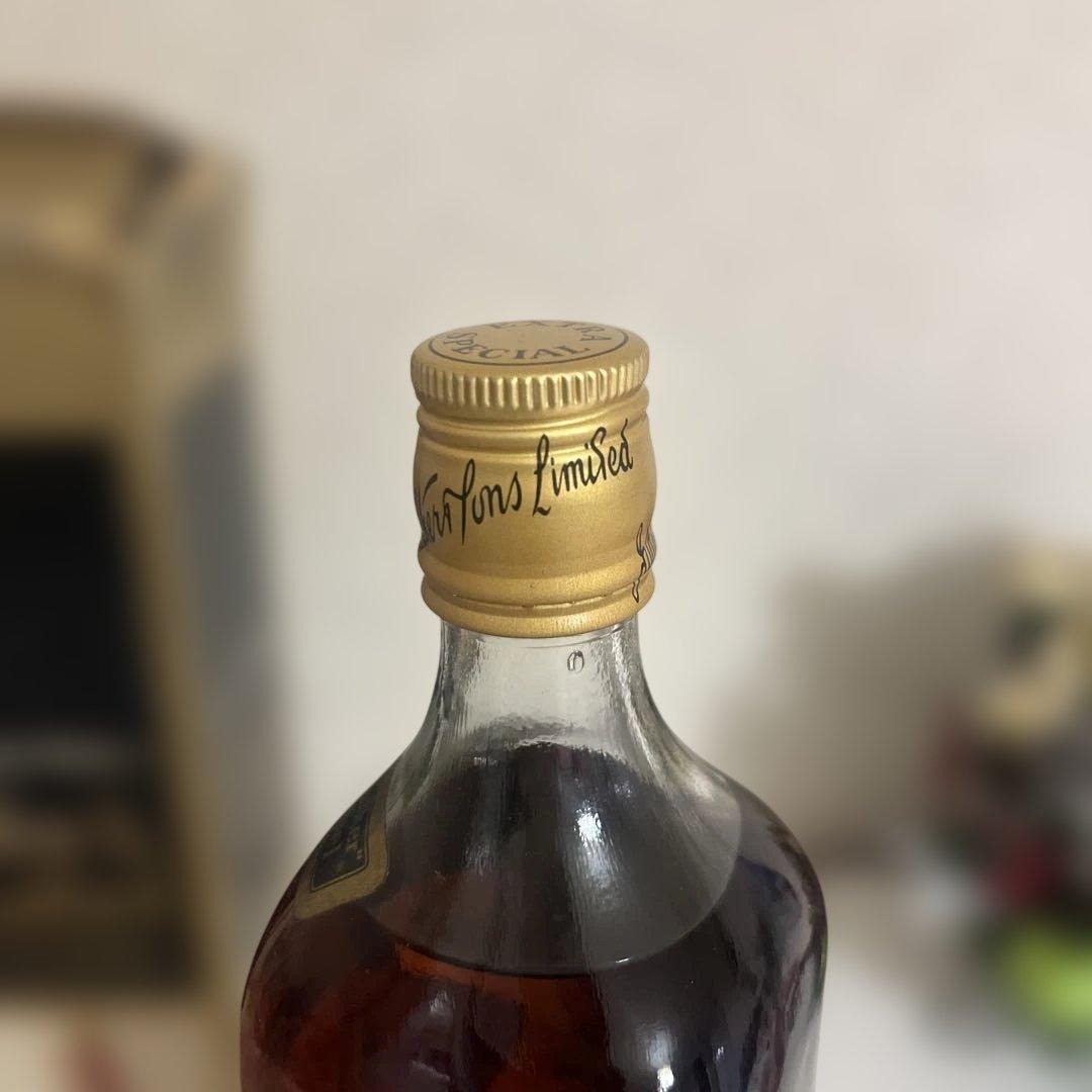 【未開封】ジョニーウォーカー ブラックラベル 金キャップ 白紋章 1L 古酒