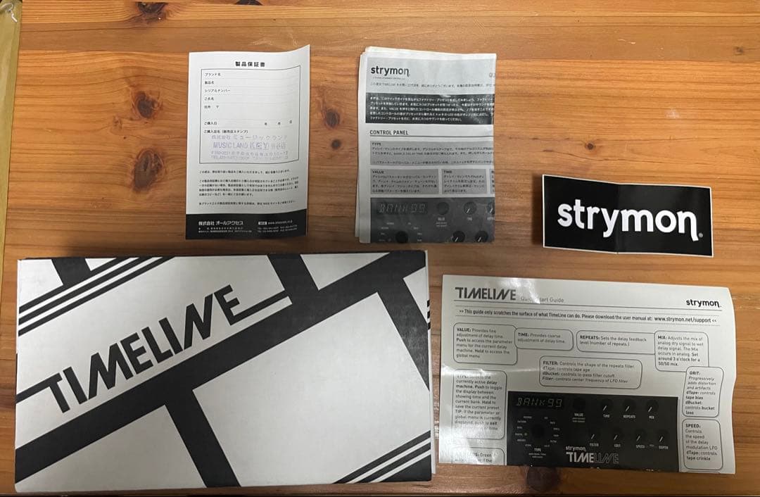 strymon TIME LINE ディレイ エフェクター 本体