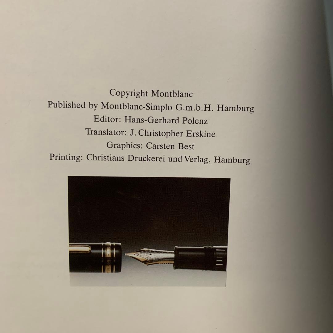 Montblanc 万年筆の歴史書　(洋書)