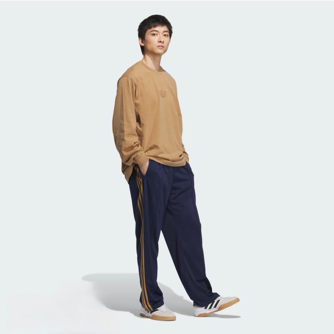 アディダス　オリジナルス　トラックパンツ 3本ライン　ネイビー　ブラウン　XL