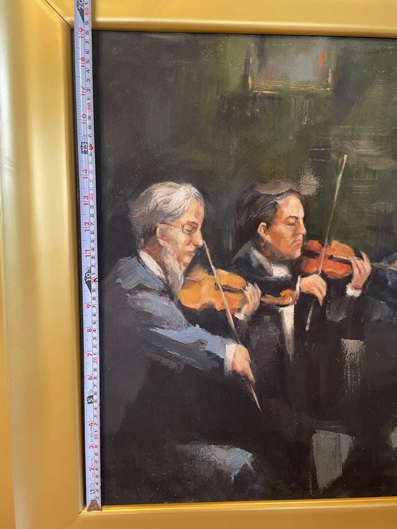 【アンティーク】絵画　油絵　海外入手　作者不明　美術品　大型