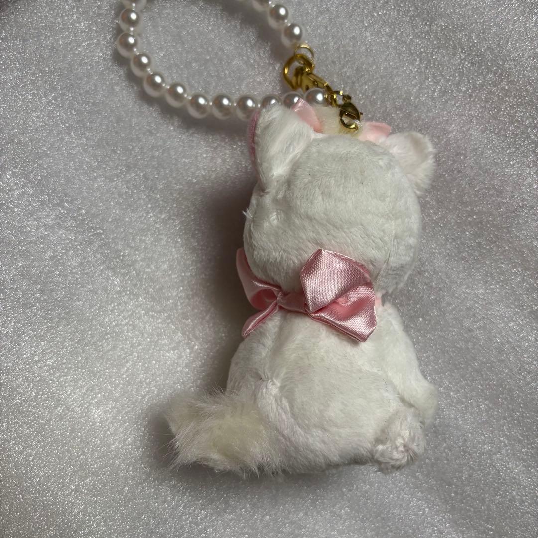 ディズニーストア マリー ぬいぐるみ キーチェーン おしゃれキャット マスコット