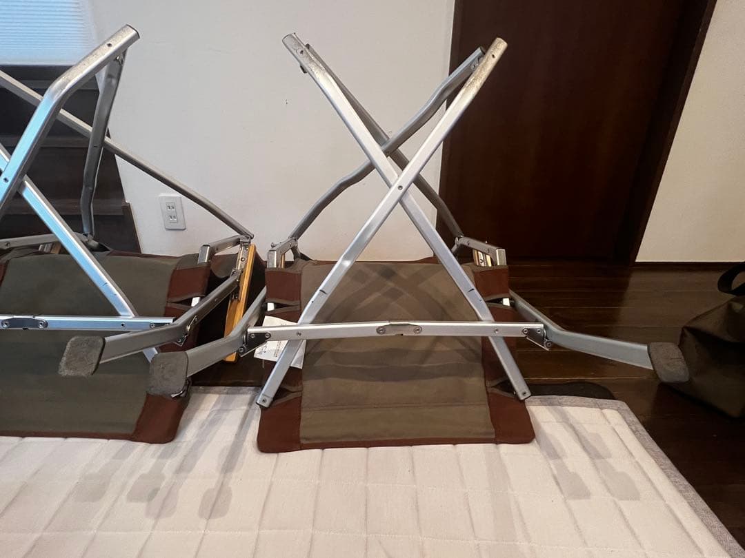 【美品】スノーピーク　ローチェア30　ブラウン2脚 & カップホルダー2個