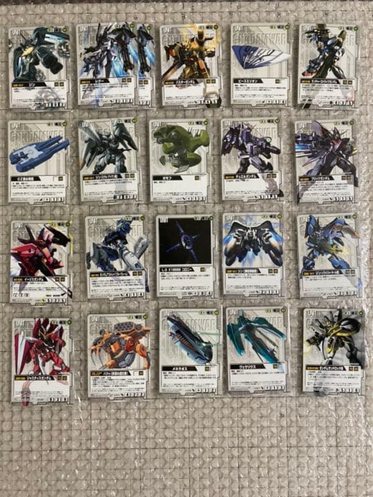 【セット7】ガンダムウォー　白・紫・黒・茶・青　85枚　まとめ売り