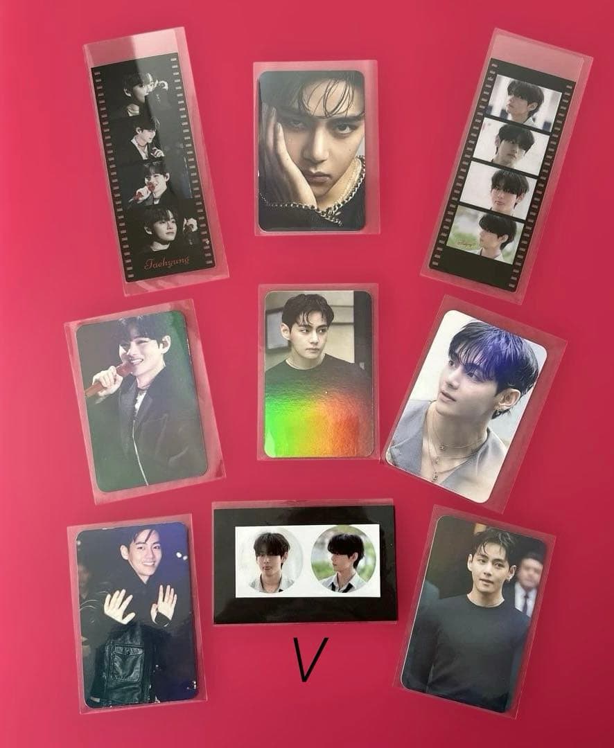 BTS V フィルムブックマーク・両面ホログラムフォトカード
