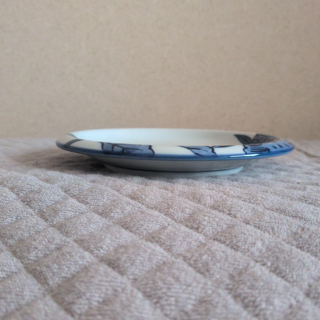 【源右衛門】染付向日葵絵 銘々皿 ５客
