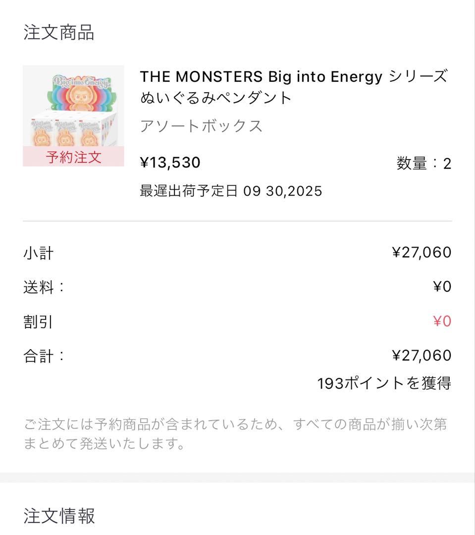 正規品 未開封 Labubu Big into Energy ２アソートボックス