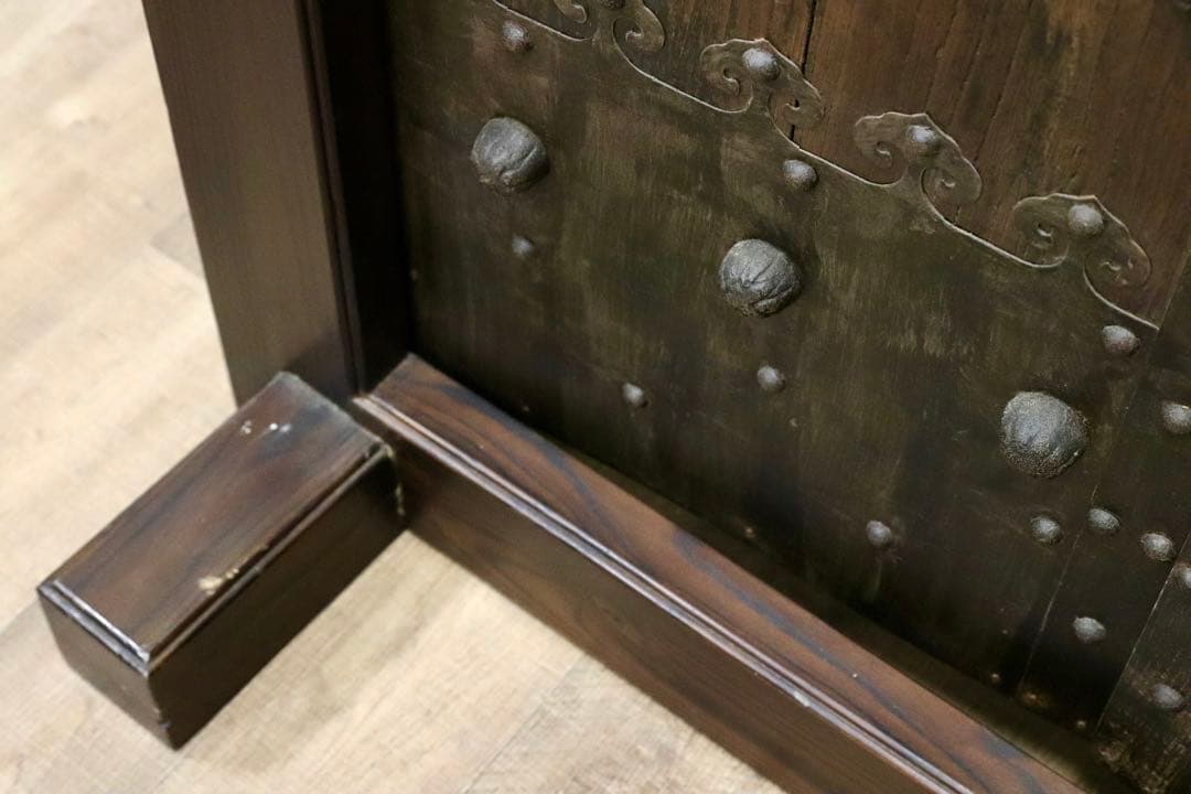 GMGH477○年代物 蔵扉 両開き 時代扉 建具 オブジェ 稀少 アン