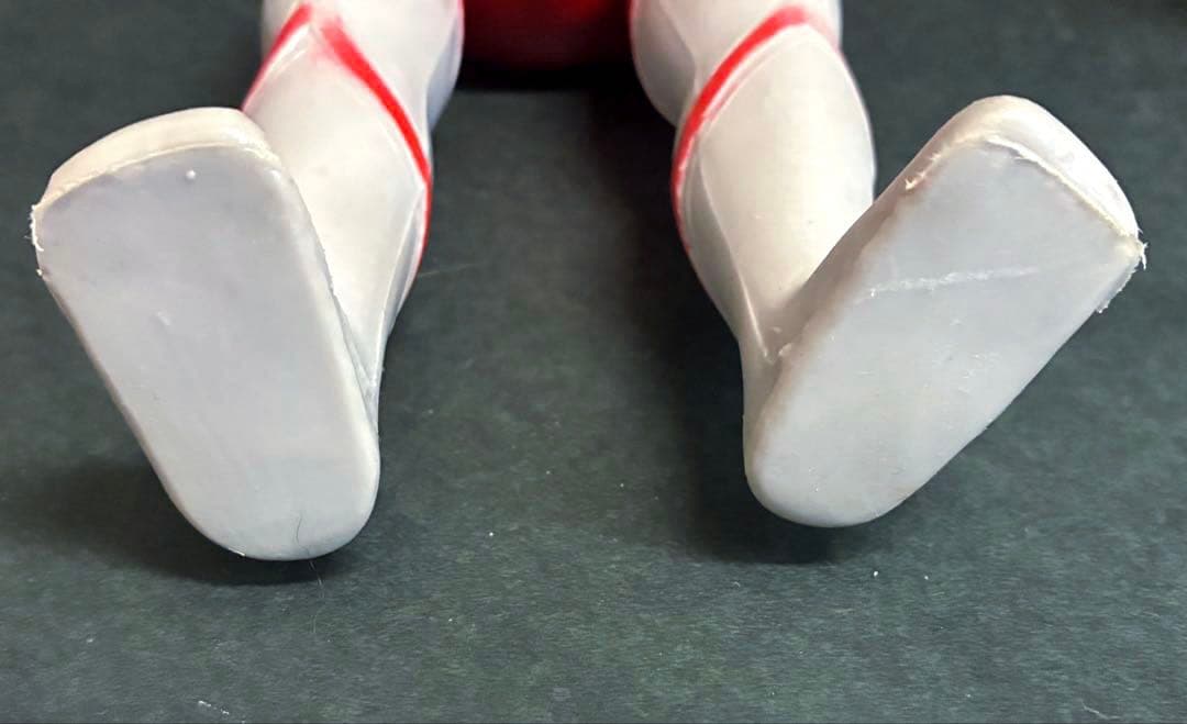 28cm！【昭和レトロ】■無版権 パチ ウルトラマン ポリ製