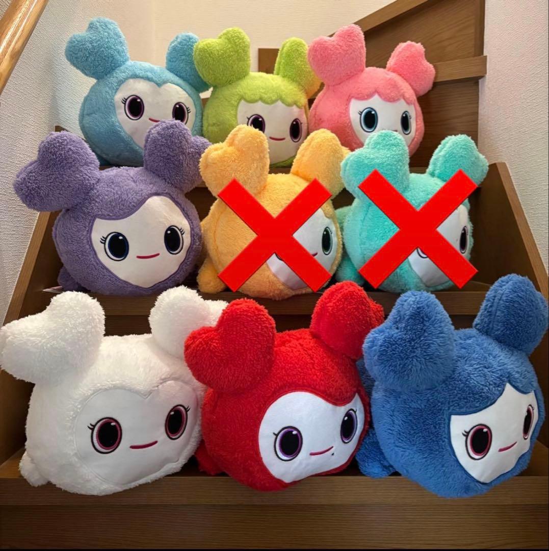 TWICE GiGO ふわもこねんねBIGぬいぐるみ ７種セミセミコンプセット