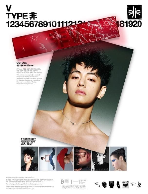 【新品未開封】 BTS V ‘TYPE 非’ フォトブック＆POSTER SET