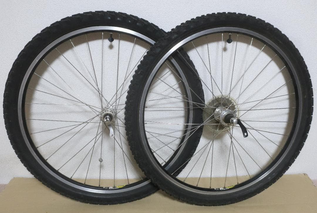 MAVIC X221リム採用・手組みホイール【26インチ用】タイヤ付