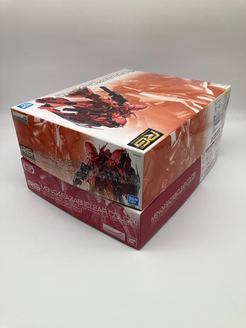 ガンプラまとめ売り RGサザビー ①スペシャルコーティング ②クリアカラー