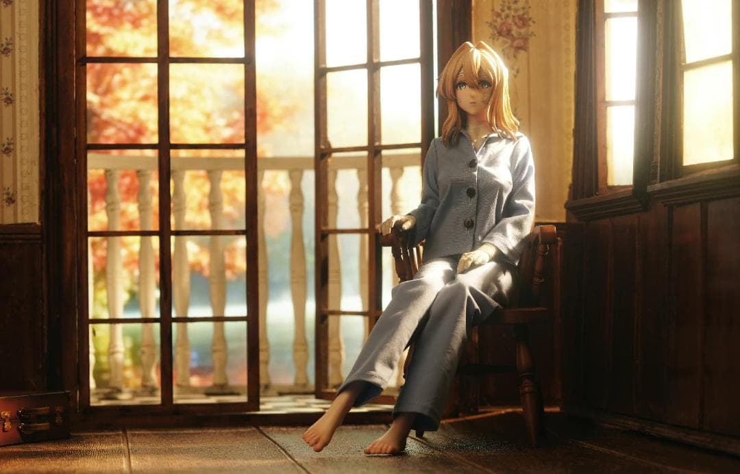 ヴァイオレット・エヴァーガーデン 樹脂 彫刻 フィギュア