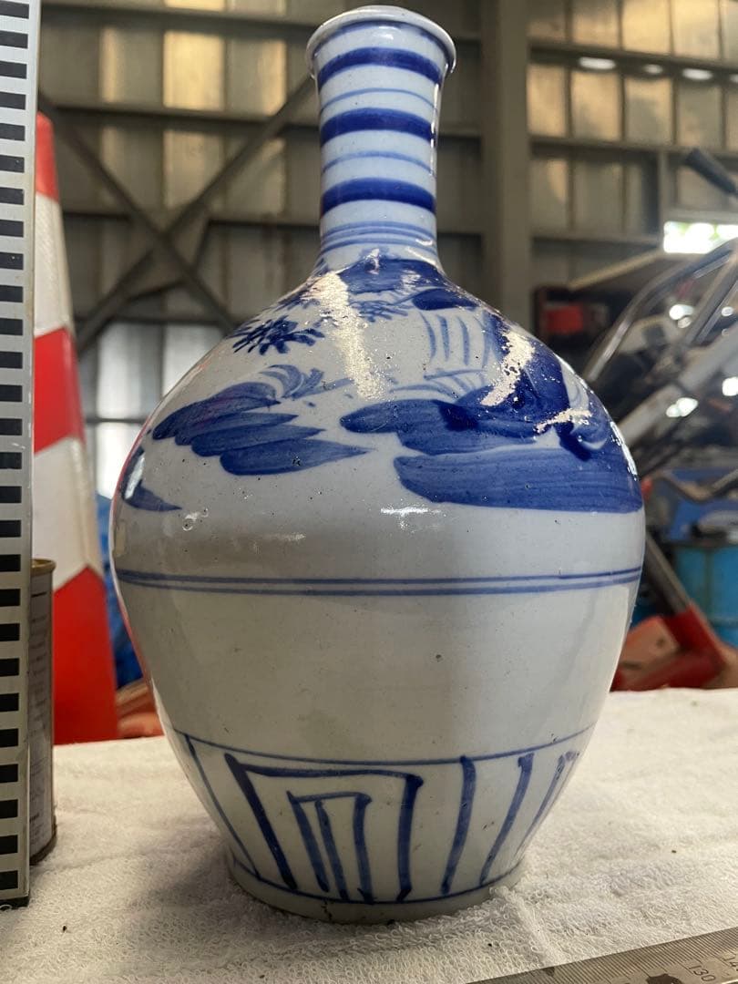 長沼焼　勢至堂焼　徳利　骨董　壺　アンティーク　28cm 陶芸品