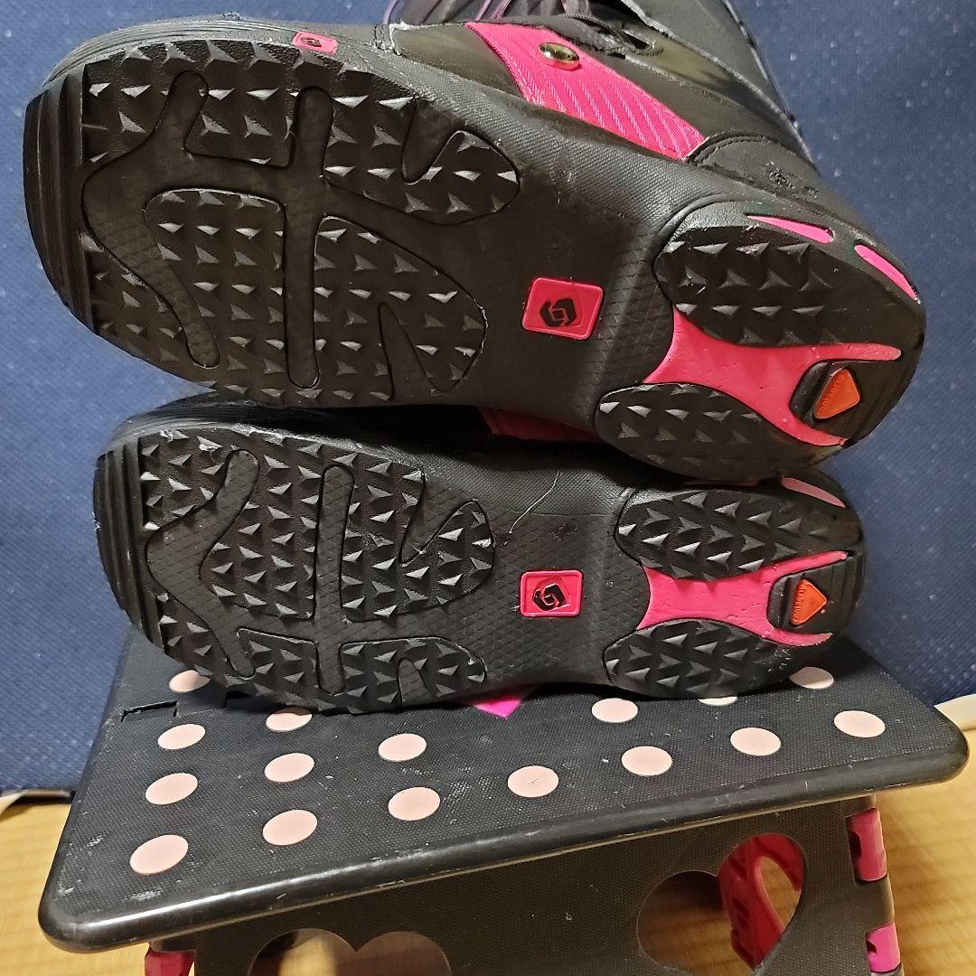 SALOMON スノーボードブーツ ブラック/ピンク23センチ