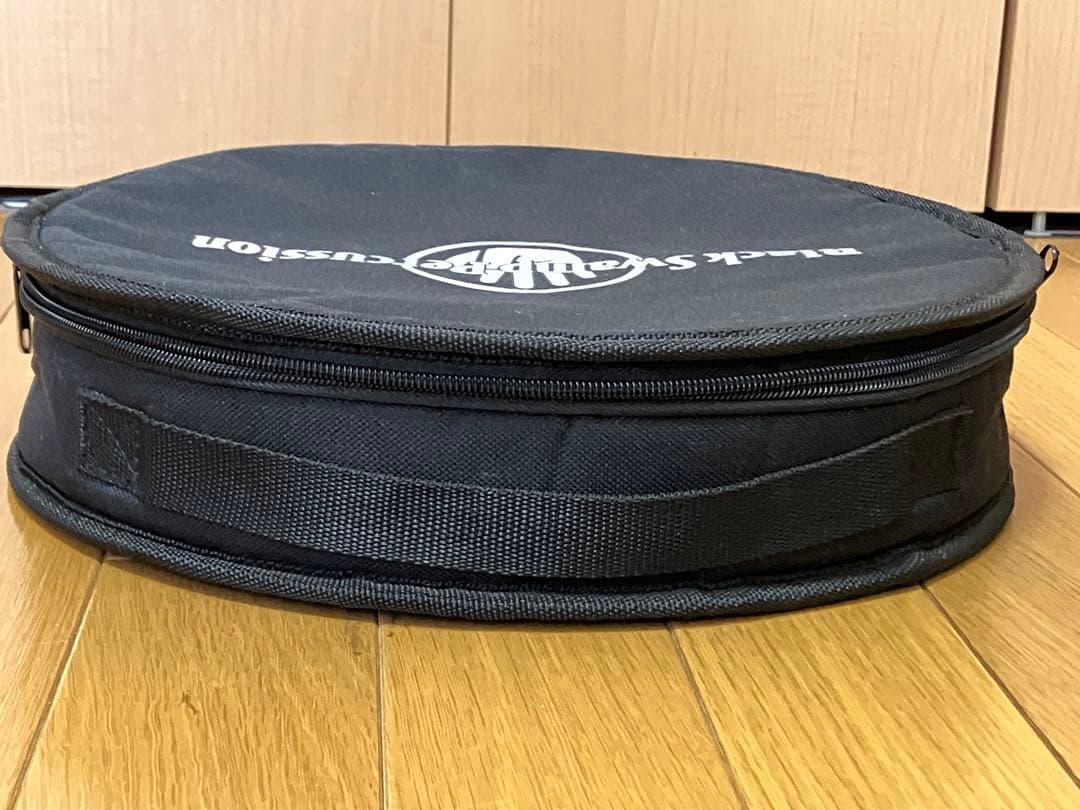 【記名塗りつぶし有】ブラックスワンプ タンバリンTS1 クロームジングル