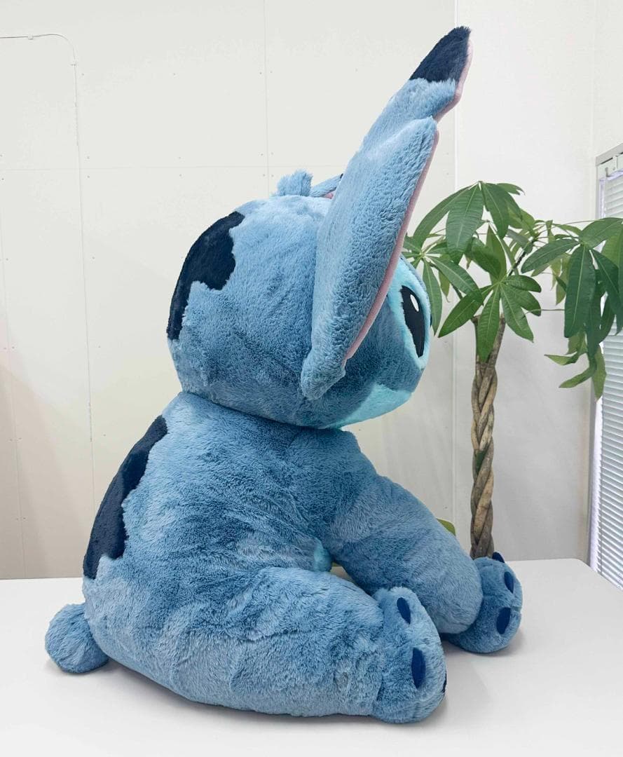 新品 約80cm ★ スティッチ 特大 ぬいぐるみ コストコ ブランケット付き