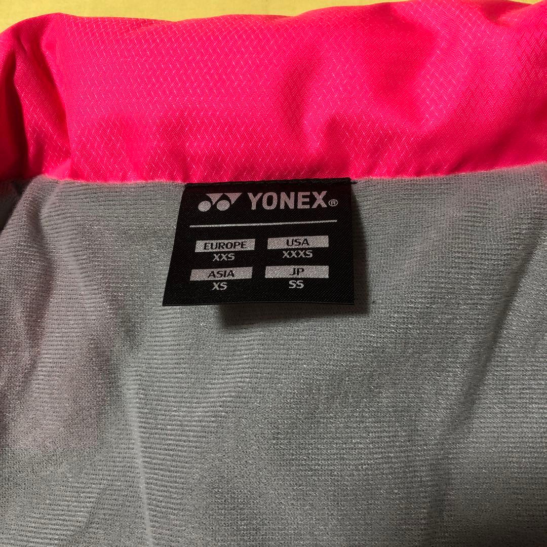 YONEX ウォームアップジャケット JP SS ピンク/黒/白　【新品未使用】