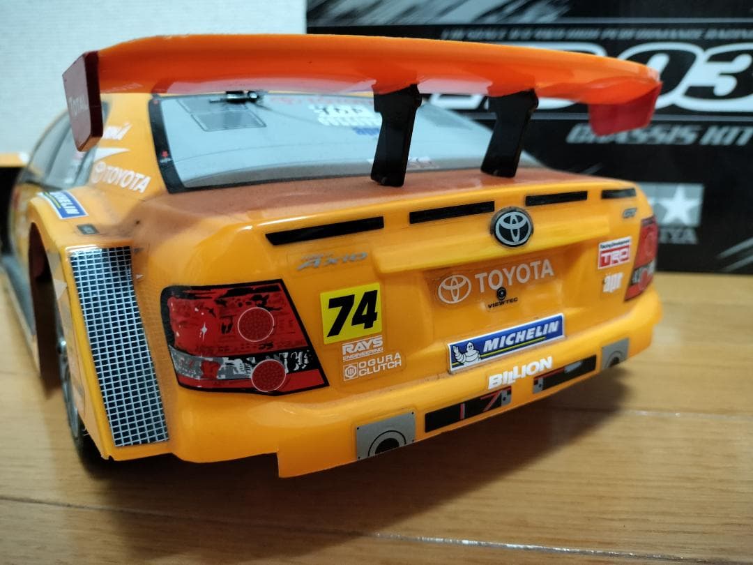 Tamiya TB-03R カローラアクシオボディ 12.5Tブラシレス