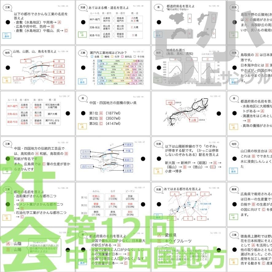 中学受験【5年上全セット 社会・理科 1-19回】組分けテスト対策 予習シリーズ