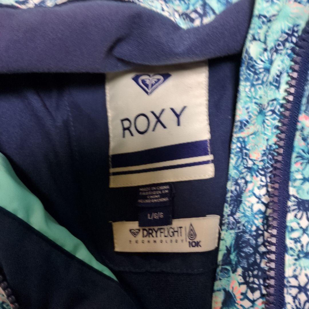 ROXY　スノボウェア　上下セット　L　総柄　花柄　イエロー