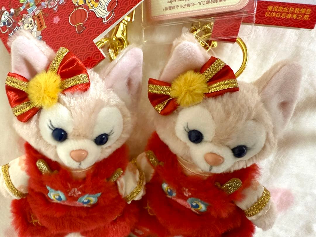 上海ディズニー限定 2点 新春 リーナベル ぬいぐるみキーチェーン