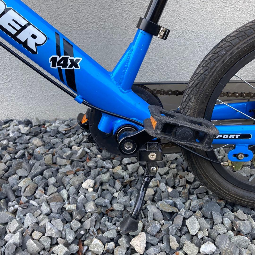 STRIDER SPORT 14x 青 ブルー 自転車 スタンドあり