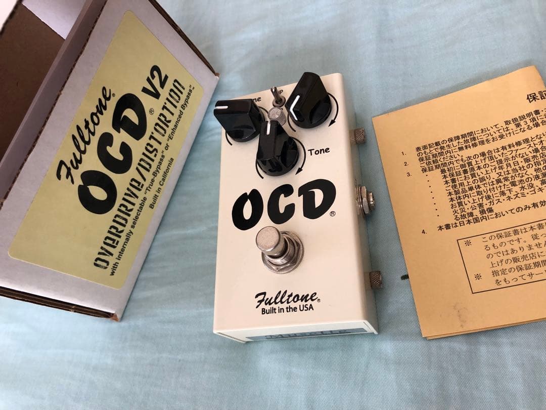 ほぼ未使用　動作確認済　Fulltone OCD V2 青色LED 箱あり