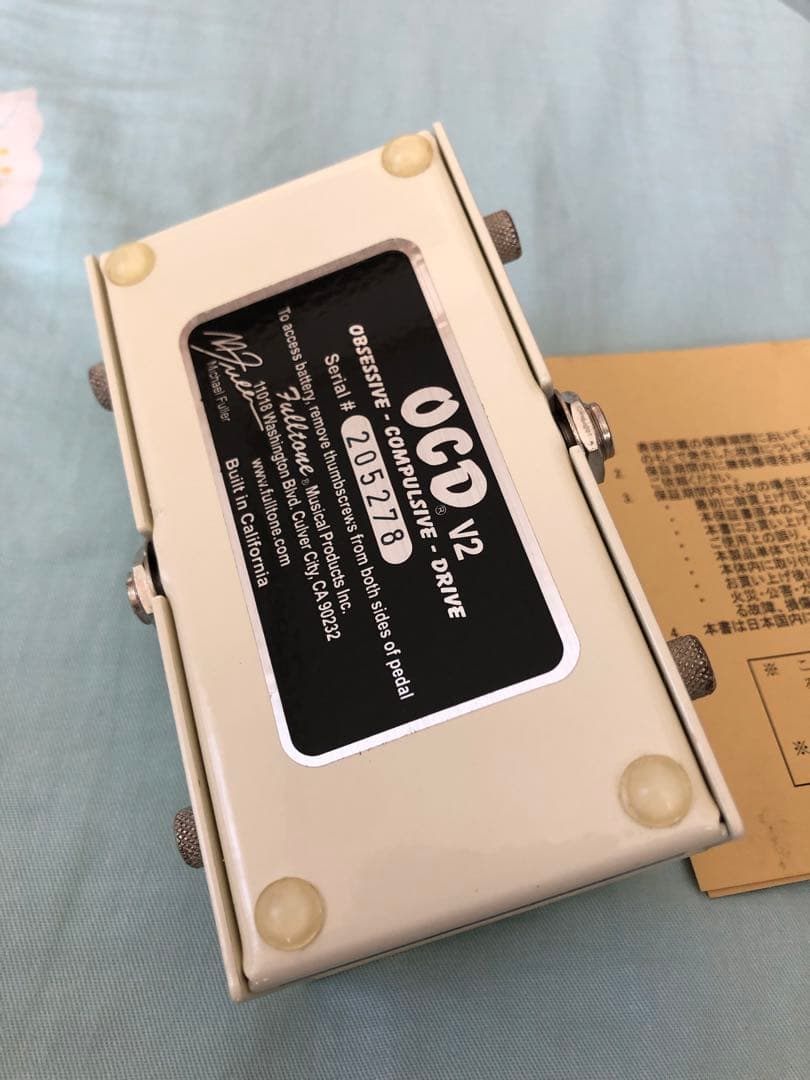 ほぼ未使用　動作確認済　Fulltone OCD V2 青色LED 箱あり