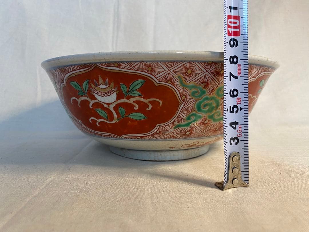 伊万里　古伊万里　大聖寺伊万里　鉢　色絵　獅子の図　花の図　太明