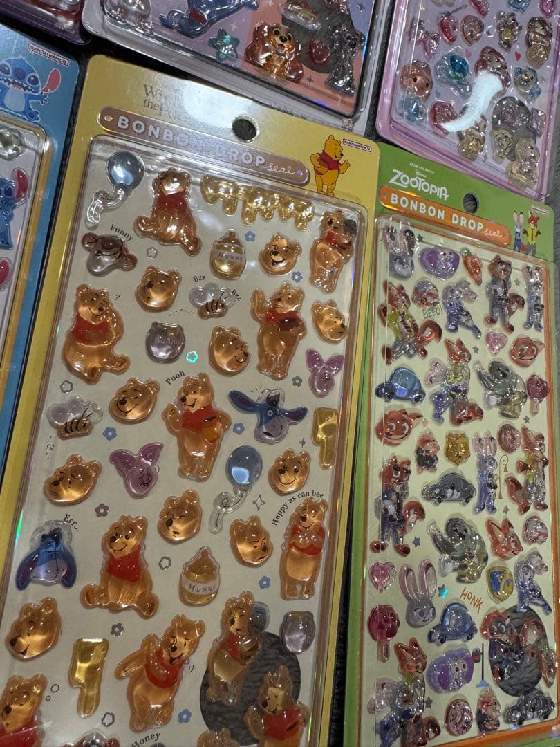 【確実正規品レア！】ディズニーボンボンドロップ シール 8セット