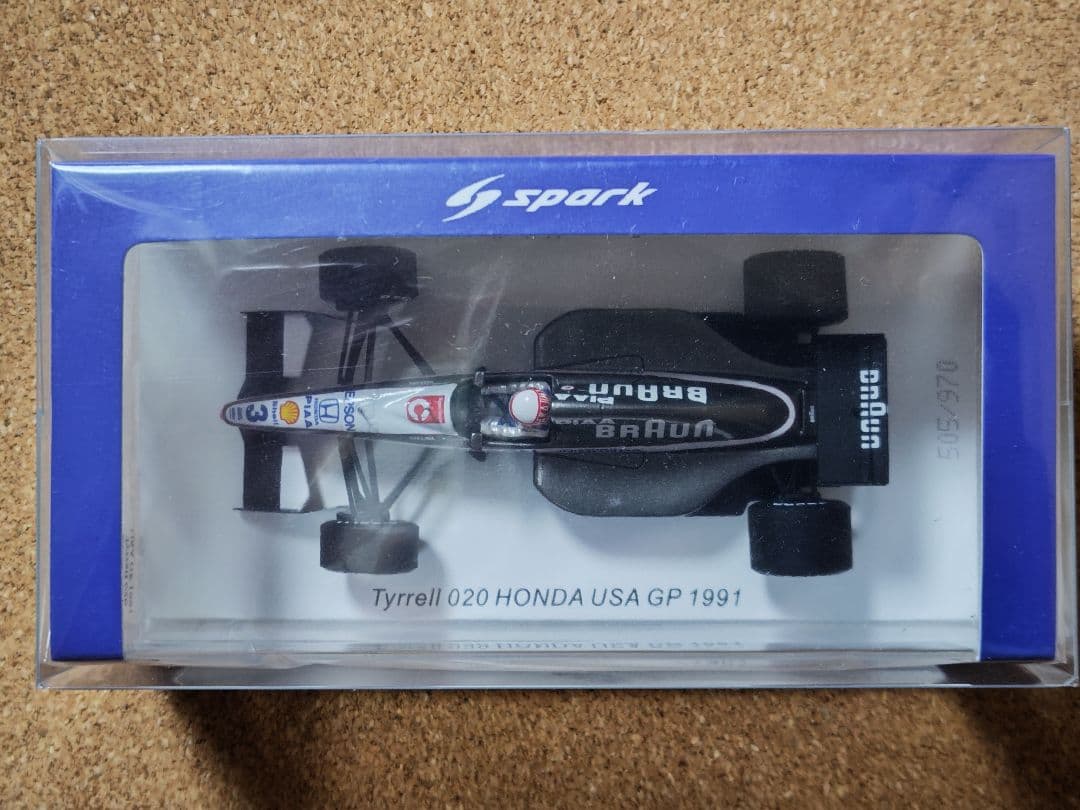 中嶋悟　スパーク　1/43　ロム特注　ティレル020　★新品★未開封★