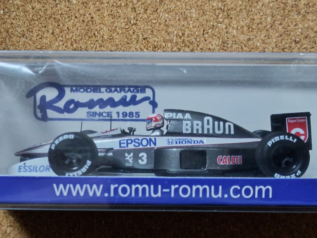 中嶋悟　スパーク　1/43　ロム特注　ティレル020　★新品★未開封★