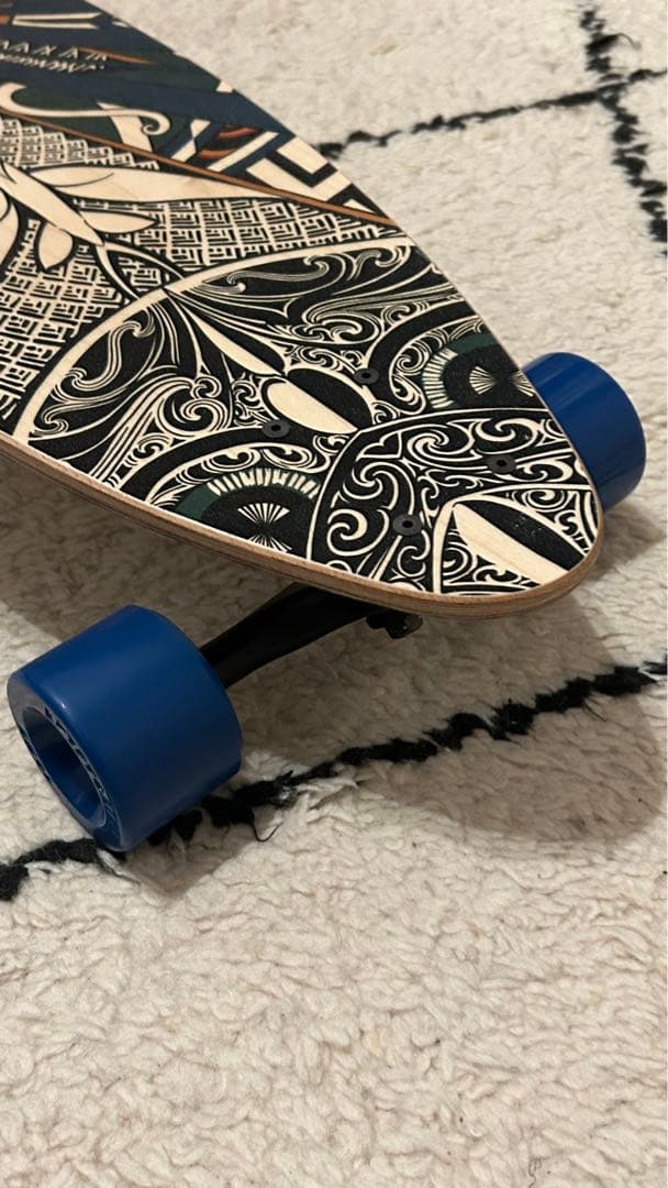 HERMÈS スケートボード ロング ネイビー／ナチュラル 新品未使用