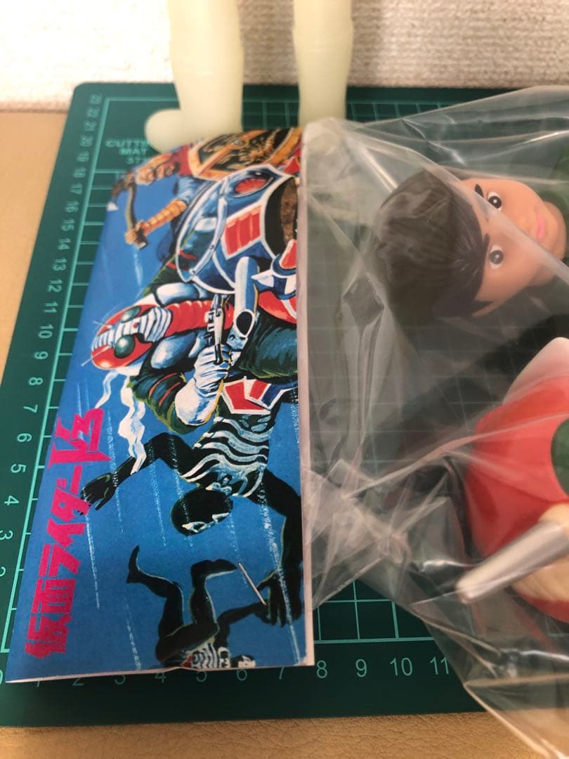 面取れ★仮面ライダーV3★石森プロ　ポピーJAPAN Ｖ３ソフビ
