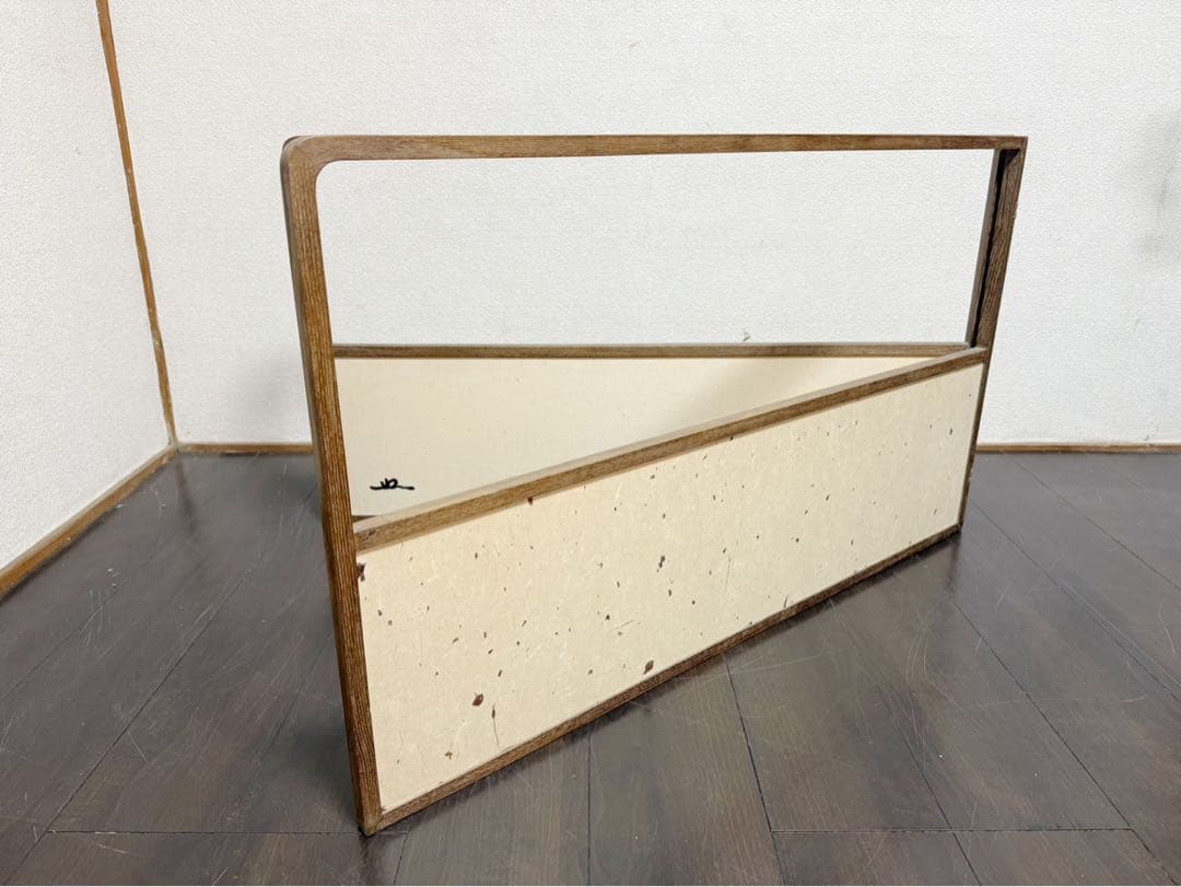 茶道具 桑縁 風炉先屏風 花押有 作者不明 両面使い 上透かし