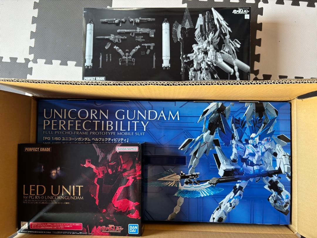 3点セット ユニコーンガンダム　ペルフェクティビリティPG