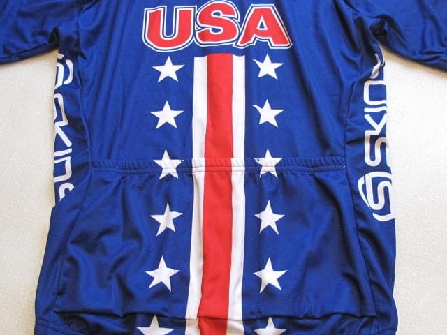 新品 SKINS USA国旗デザイン半袖ジャージ SITIP イタリア製 XL