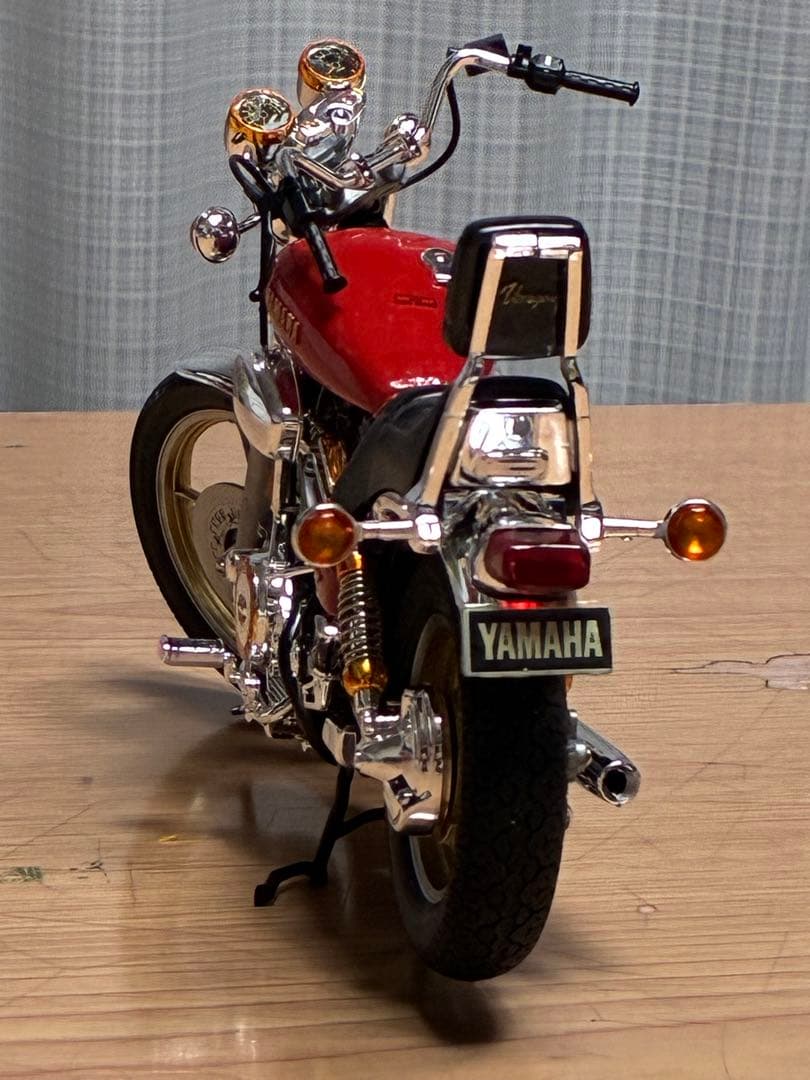 タミヤオートバイ1/12ヤマハXV1000プラモデル　完成品